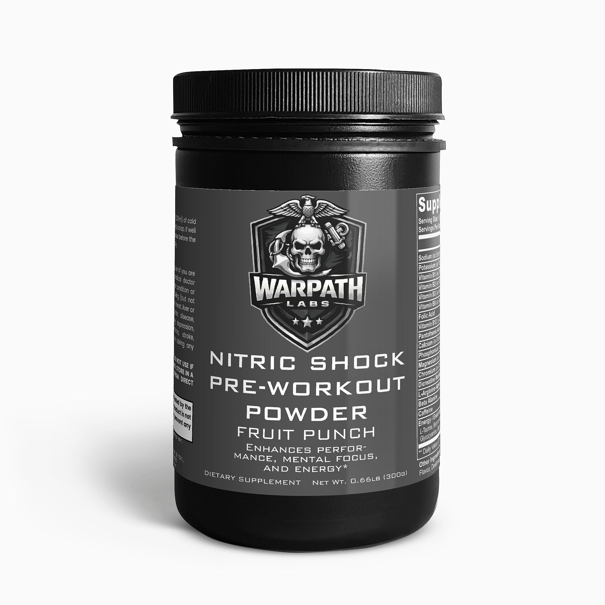 Nitric Shock Pre-Workout Powder (Fruit Punch)